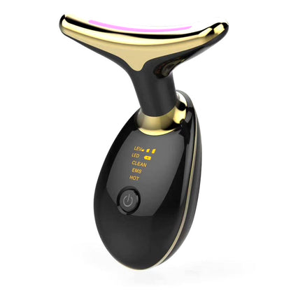 EMS Thermal Neck Lifting And Tighten Massager Electric Microcurrent Wrinkle Remover - Thriver Trend
