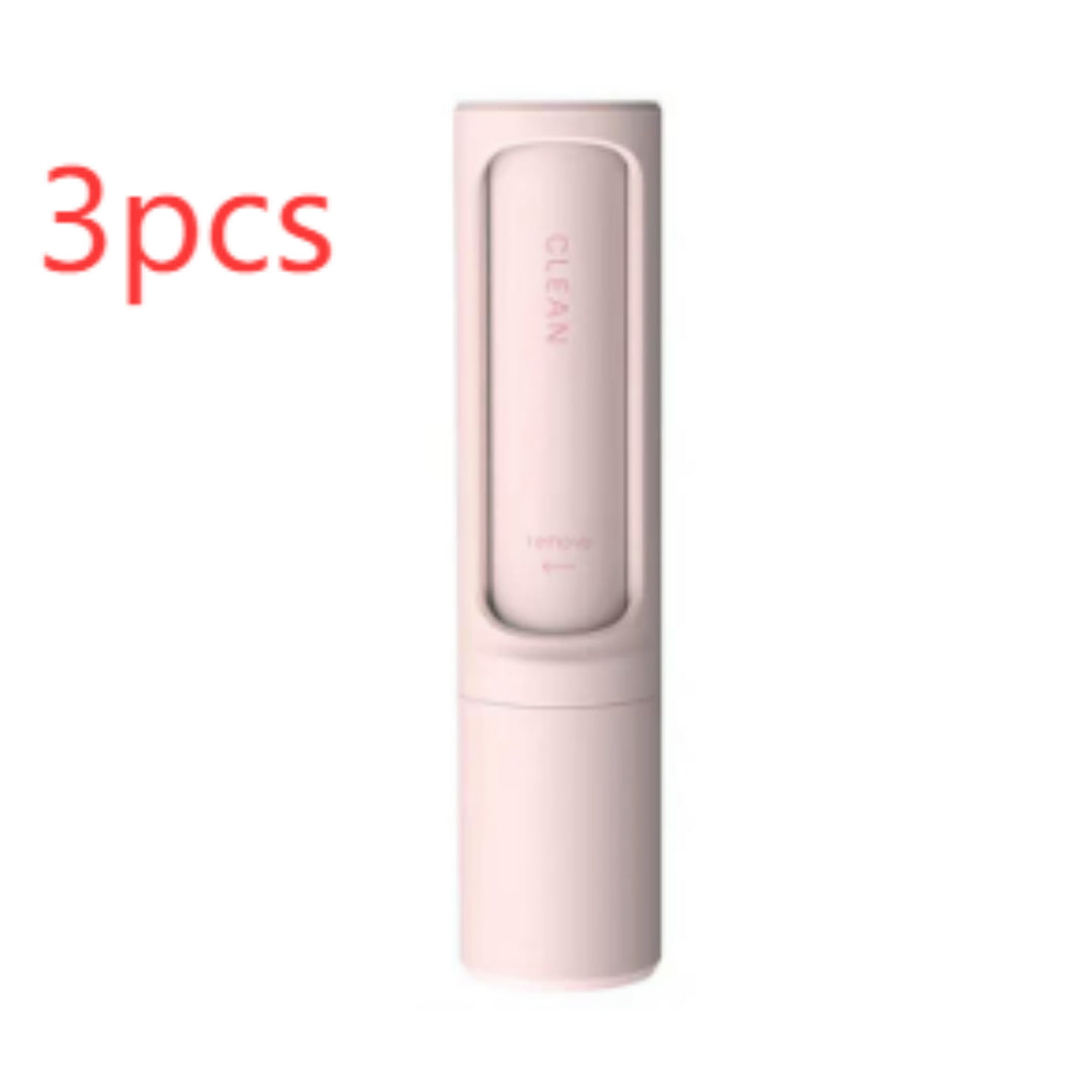 2-1 Reusable Pet Hair Remover Brush Lint Roller Portable Effective Self Cleaning Tool for Cat Dog Fur Hair Dust Removal Brush - Thriver Trend