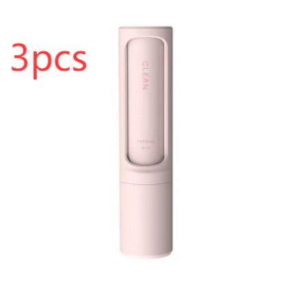 2-1 Reusable Pet Hair Remover Brush Lint Roller Portable Effective Self Cleaning Tool for Cat Dog Fur Hair Dust Removal Brush - Thriver Trend