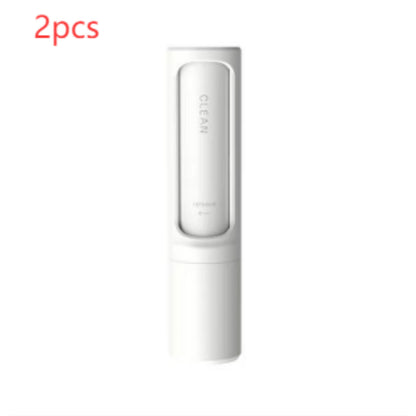 2-1 Reusable Pet Hair Remover Brush Lint Roller Portable Effective Self Cleaning Tool for Cat Dog Fur Hair Dust Removal Brush - Thriver Trend