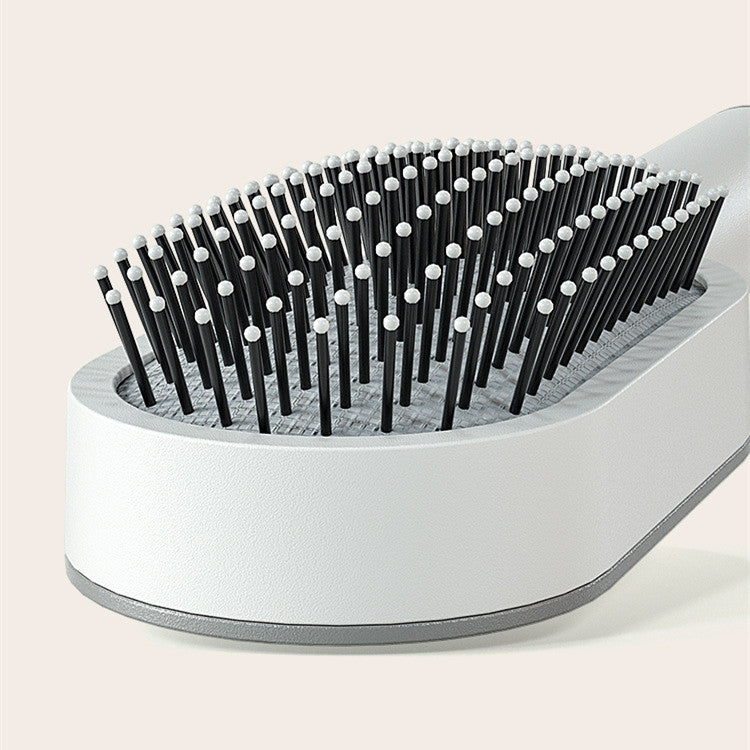 Self Cleaning Hair Brush For Women One-key Cleaning Hair Loss Airbag Massage Scalp Comb Anti-Static Hairbrush - Thriver Trend