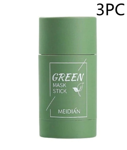 Cleansing Green Tea Mask Clay Stick Oil Control Anti-Acne Whitening Seaweed Mask Skin Care - Thriver Trend