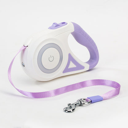 Dog Leash Retractable Leash And Dog Collar Spotlight Automatic Pet Dog Cat Traction Rope For Small Medium Dogs Pet Product - Thriver Trend