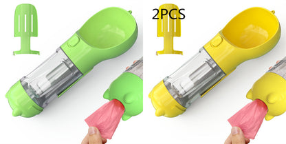 Pet Water Bottle Feeder Bowl Garbage Bag Storage Portable Pet Outdoor Travel 3 In 1 Dog Water Bottle - Thriver Trend