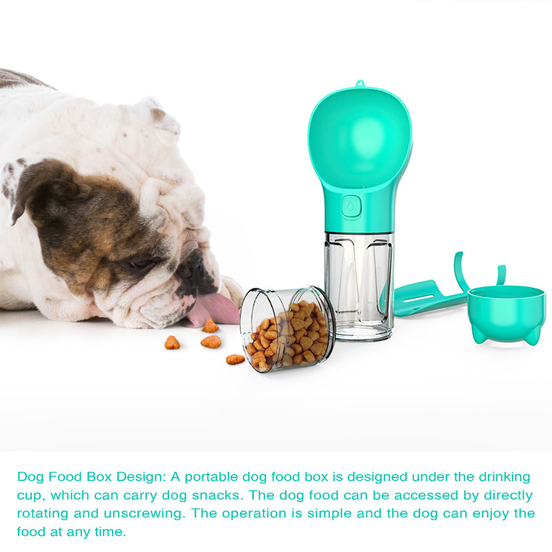 Pet Water Bottle Feeder Bowl Garbage Bag Storage Portable Pet Outdoor Travel 3 In 1 Dog Water Bottle - Thriver Trend