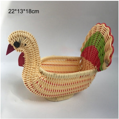 Creative Rattan Fruit Basket Home Furnishings Home Storage - Thriver Trend