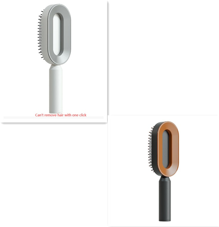 Self Cleaning Hair Brush For Women One-key Cleaning Hair Loss Airbag Massage Scalp Comb Anti-Static Hairbrush - Thriver Trend