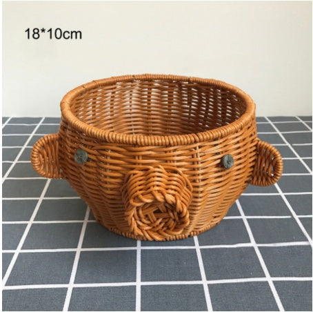 Creative Rattan Fruit Basket Home Furnishings Home Storage - Thriver Trend