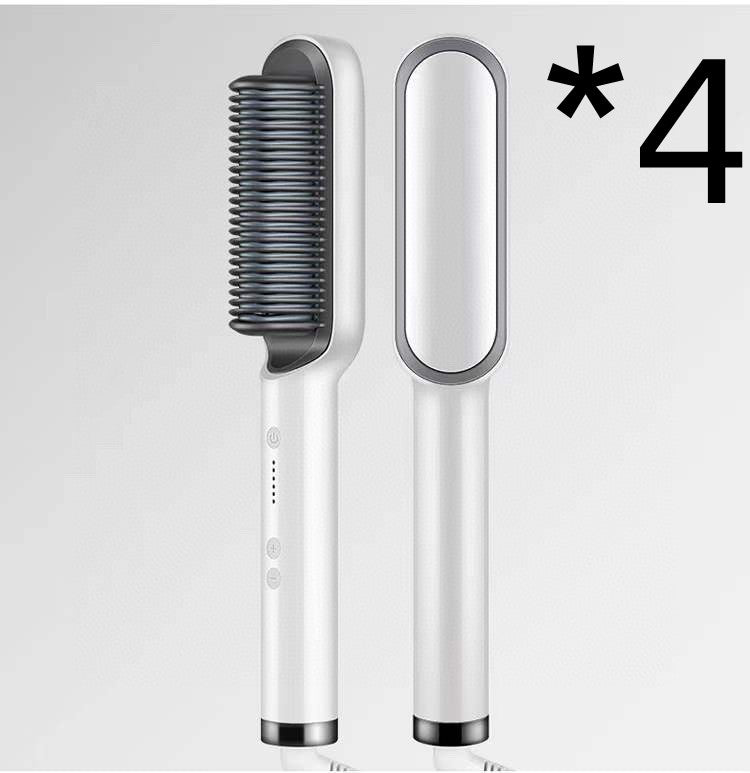 New 2 In 1 Hair Straightener Hot Comb Negative Ion Curling Tong Dual-purpose Electric Hair Brush - Thriver Trend