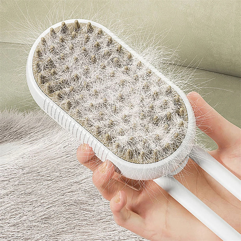 Cat Steam Brush Steamy Dog Brush 3 In 1 Electric Spray Cat Hair Brushes For Massage Pet Grooming Comb Hair Removal Combs Pet Products - Thriver Trend
