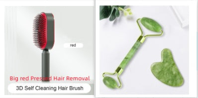 Self Cleaning Hair Brush For Women One-key Cleaning Hair Loss Airbag Massage Scalp Comb Anti-Static Hairbrush - Thriver Trend