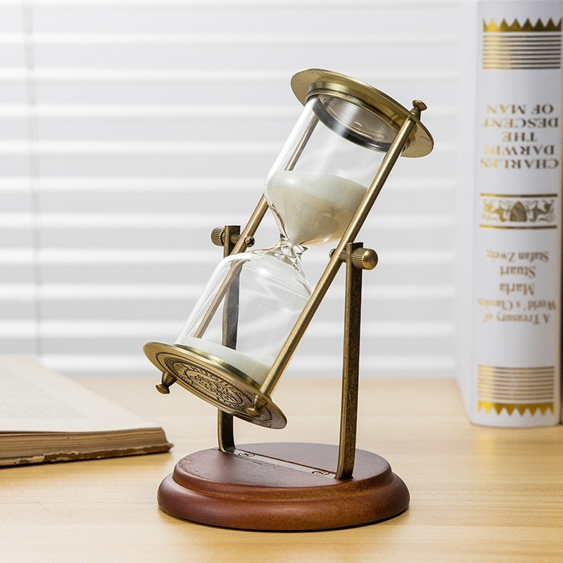Creative Wooden Hourglass Timer 15 Minutes Desk Study Room Decoration - Thriver Trend